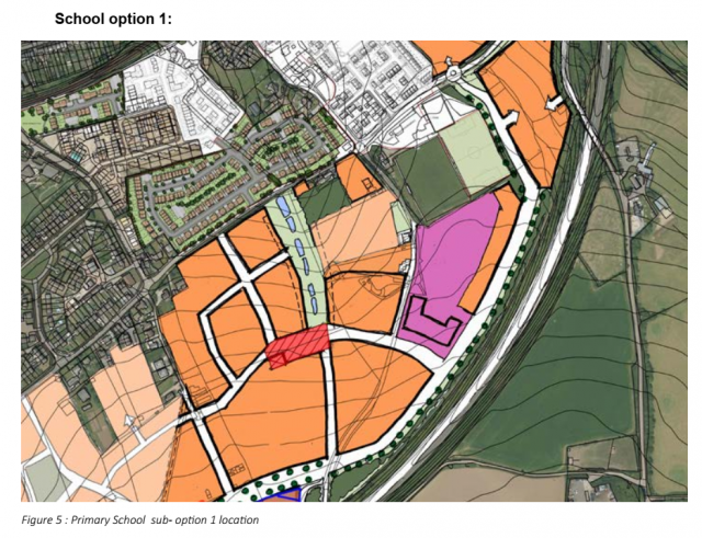 School option 1: Figure 5 : Primary School sub- option 1 location